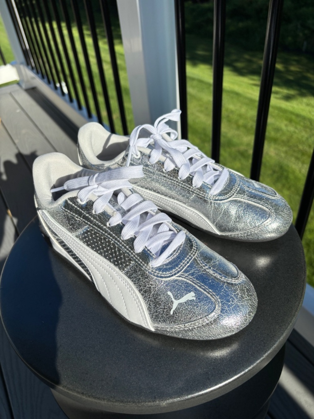 PUma Replicatch Metallic Whisper Sneakers size 7.5
